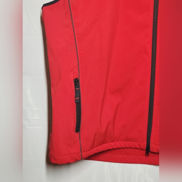 Clique Stallion Sleeveless Full Zip Vest Red 5XL Pockets - Picture 9 of 12